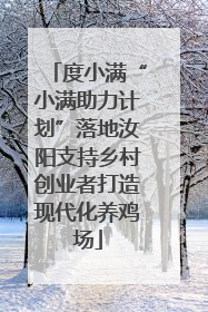 度小满“小满助力计划”落地汝阳支持乡村创业者打造现代化养鸡场